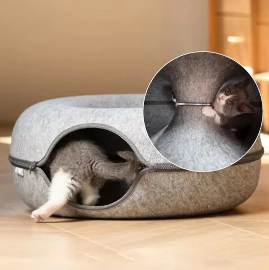 Playful Cat Tunnel Bed