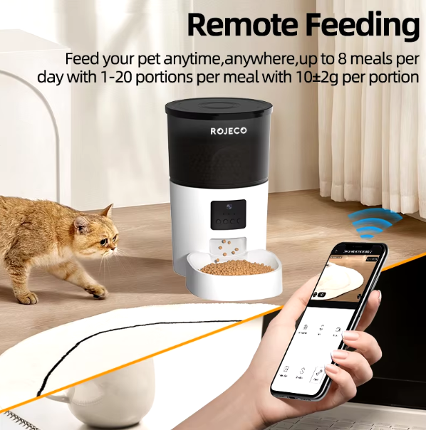 Smart Automatic Pet Feeder with Camera